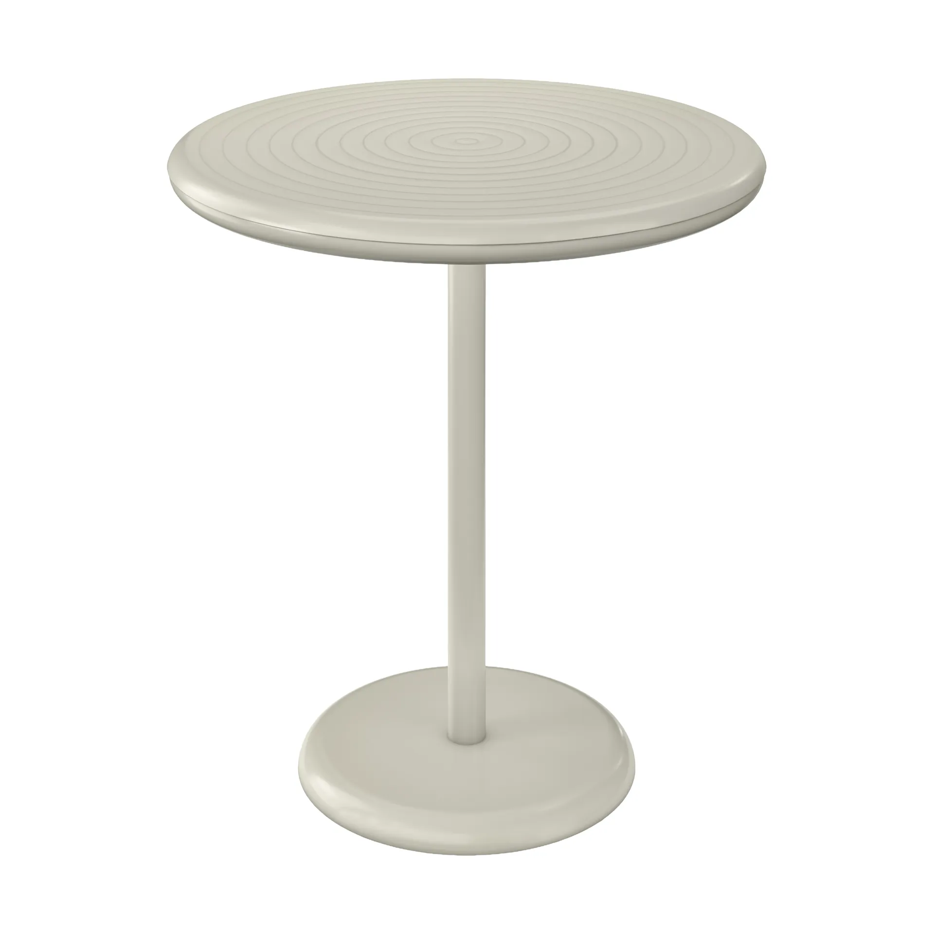 Tom Dixon Mesa de café Groove redonda - Putty, Ø70 cm