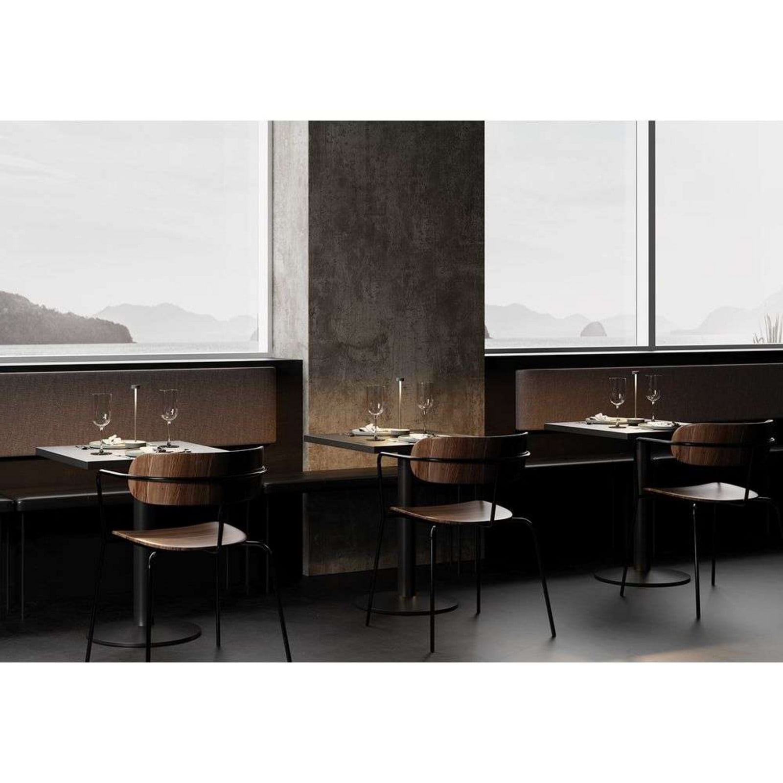 Turas LED Portable Lámpara de Sobremesa Silk Gray - Blomus - Sala de estar / salón - Aluminio