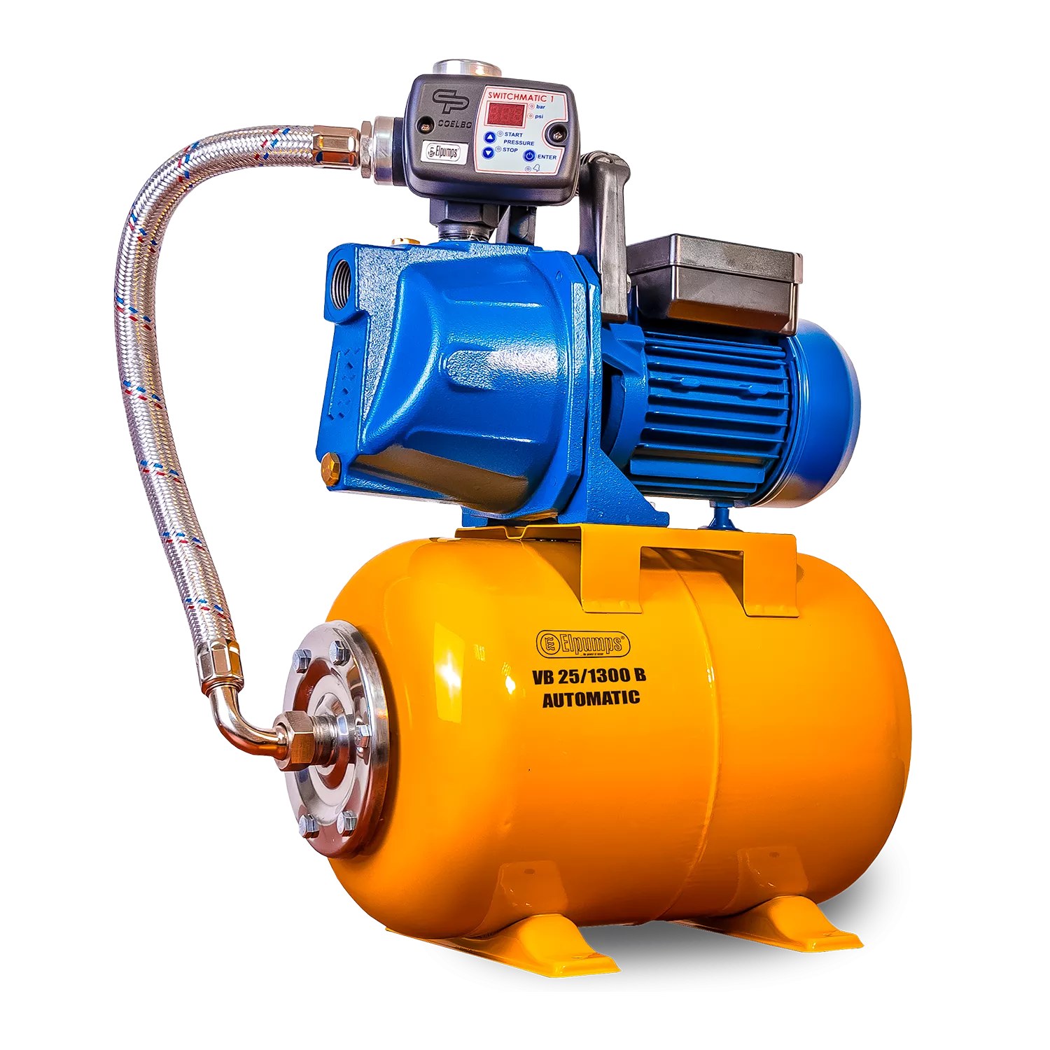 VB 25/1300 B Automatic Grupo de presión, con impulsor de acero inoxidable, 1300 W, 5.400 l/h, 4,7 bar, 25 L