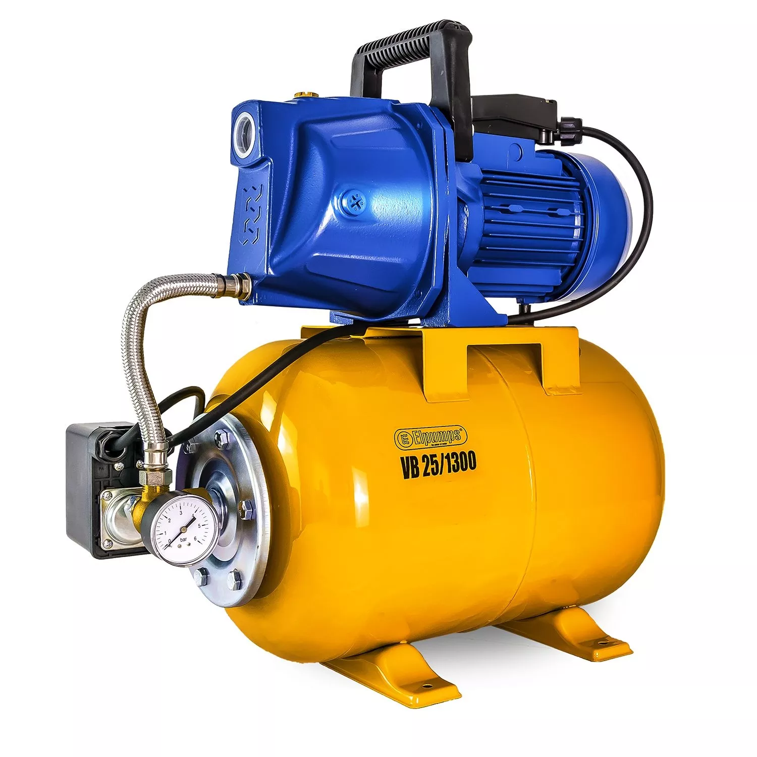 VB 25/1300 Grupo de presión, 1300 W, 5.400 l/h, 4,7 bar, 25 L
