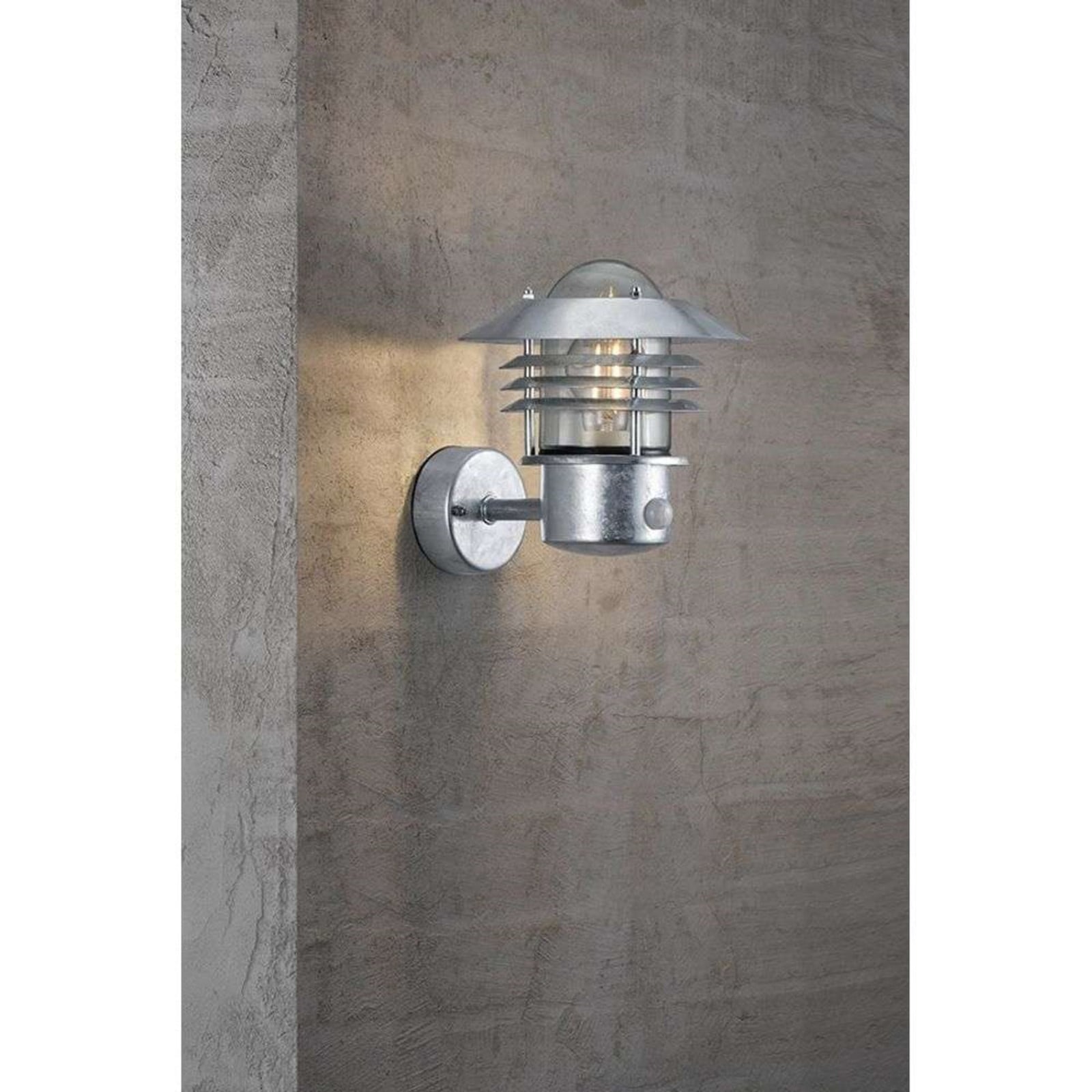 Vejers Aplique de Pared w/Sensor Galvanised - Nordlux - Metal