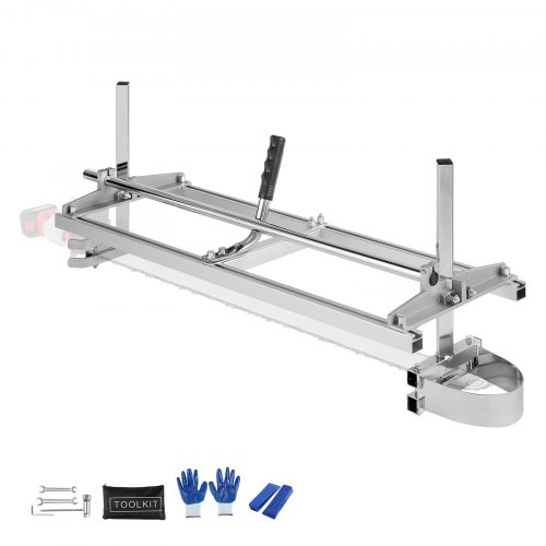 VEVOR Aserradero Móvil Gruminette 355-914 mm Aserradero Portátil de Cadena con Barra Guía de Acero Galvanizado y Espesor de Corte 5,08-300 mm Astilladora de Madera para Constructores Carpintería