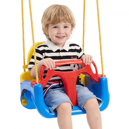 VEVOR Asiento de columpio infantil 3 en 1, multicolor