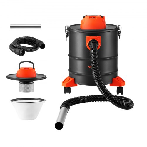 VEVOR Aspirador de cenizas 20 L 1200 W con ruedas