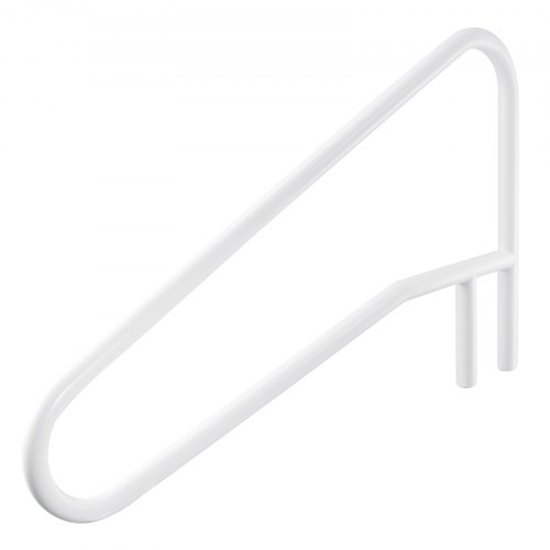VEVOR Barandilla para Piscina, Carga de 100 kg, Acero Inoxidable, Soldadura sin Juntas, Montaje Empotrado o Sobre Base, para Piscinas, Parques Acuáticos y Spas, 1371 x 48 x 813 mm, Blanco Crema