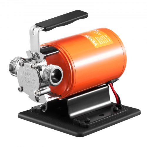 VEVOR Bomba de Transferencia de Agua 12 V CC, 360 GPH, 1/10 HP Bomba Eléctrica Portátil para Uso General con Kit de Manguera de Succión de 1,8 m para Jardín, Piscina, Estanque, Drenaje de Acuario