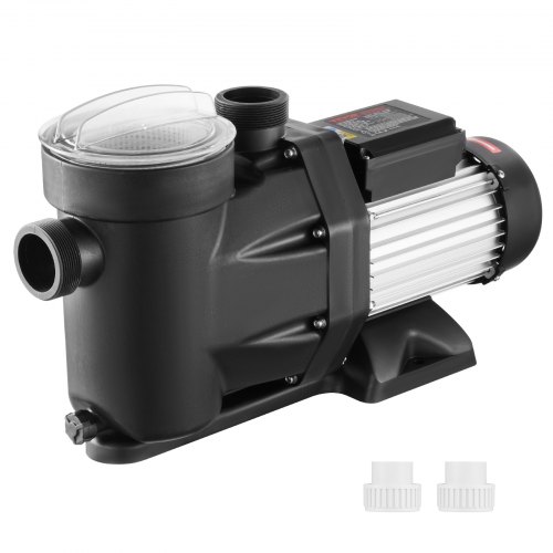 VEVOR Bomba para Piscinas Elevadas de 2 HP, 220 V-240 V, 1450/2860 RPM, Doble Velocidad, 1800 W, Caudal Máximo de 33 000 L/H, Potente, Ahorro de Energía, Certificación CE