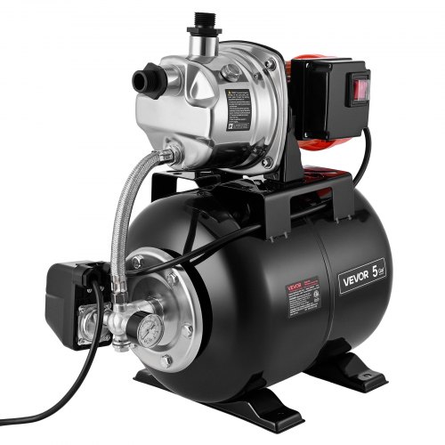 VEVOR Bomba para Pozos Poco Profundos 1 HP