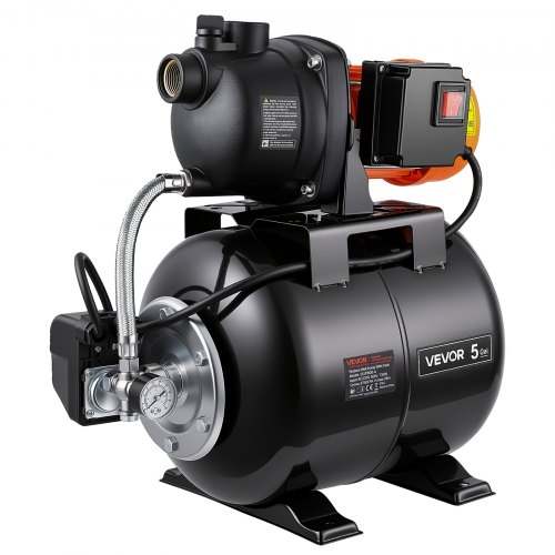 VEVOR Bomba para Pozos Poco Profundos 1 HP