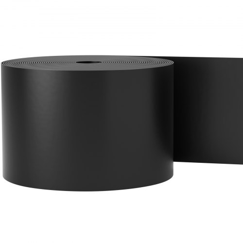 VEVOR Borde de Paisaje de 91,4 m x 25,4 cm Borde de Tablero de Cubierta Enrollado Grosor de 0,25 cm Borde Flexible para Paisajismo Borde de Patio para Césped, Jardín, Control de Malas Hierbas, Negro