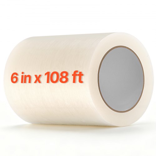 VEVOR Cinta de Reparación para Lámina de Plástico de PE 0,15 x 32 m 0,15 mm, Parche Transparente para Cubiertas de Túnel de Invernadero, Tiendas de Campaña, a Prueba de Sol y Agua, Pegamento Fuerte