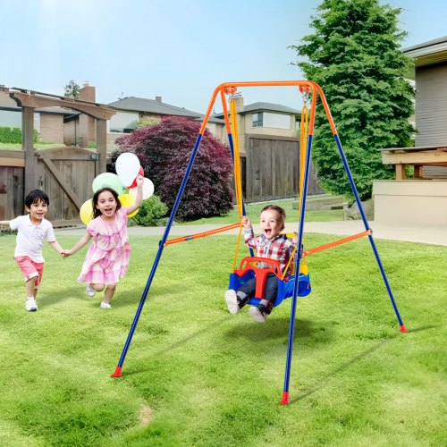 VEVOR Columpio infantil 3 en 1 plegable con 4 bolsas de arena