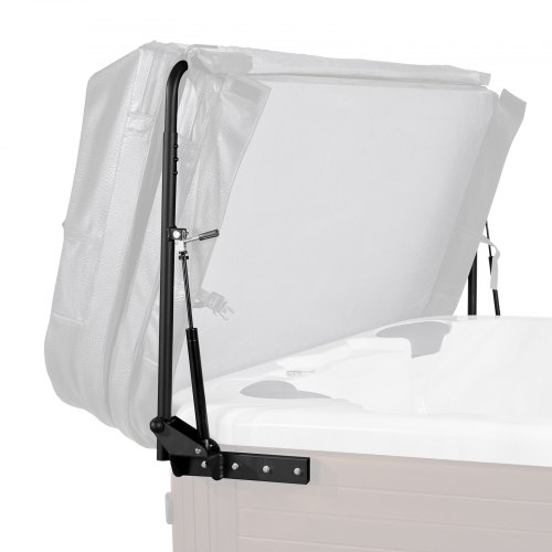 VEVOR Elevador Hidráulico de Cubierta para Bañera de Hidromasaje, Ancho Ajustable de 175-245 cm, Instalación a Ambos Lados, Compatible con Bañeras Rectangulares y Spas de Varios Tamaños, Negro