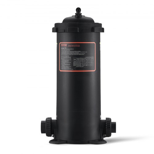 VEVOR Filtro de Piscina de Cartucho 4,6 m² Filtro de Piscina Enterrado Sistema de Filtración de Piscina sobre el Suelo con Filtro Mejorado a Prueba de Fugas para Jacuzzi, Spa, Piscina Inflable