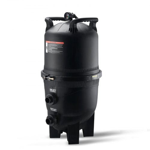 VEVOR Filtro de Piscina de Cartucho 620x560x1324 mm Filtro de Piscina Enterrado Sistema de Filtración de Piscina sobre el Suelo con Filtro Mejorado a Prueba de Fugas para Jacuzzi, Piscina Inflable