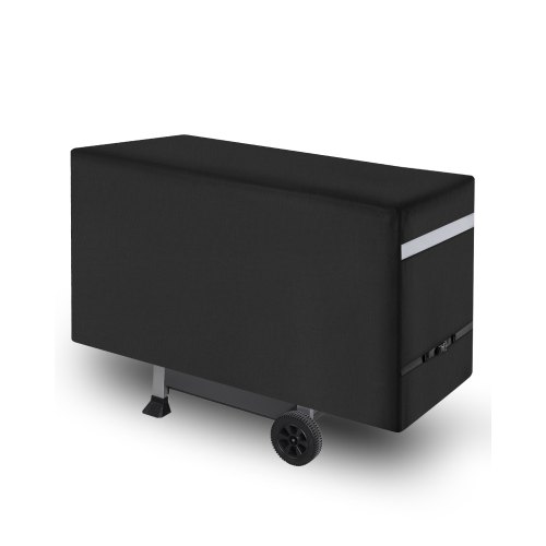 VEVOR Funda para Parrillas al Aire Libre, Impermeable y Resistente a la Intemperie, Poliéster 600D Duradero, 280 g/m², Fácil de Poner y Quitar, con Hebillas Seguras, Negro, 1690 x 570 x 660 mm