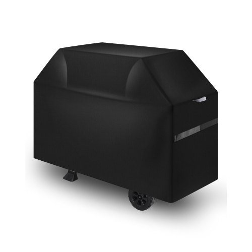 VEVOR Funda para Parrillas de Exterior, Impermeable y Resistente a la Intemperie, Poliéster 600D Duradero, 280 g/m², Fácil de Poner y Quitar, con Protección Solar, 1700 x 650 x 1150 mm, Negro