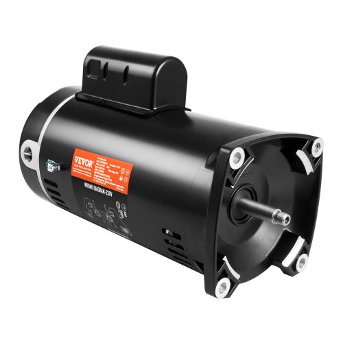 VEVOR Motor de Bomba de Piscina 2 HP 56Y 230 V (7,8 A) 3450 RPM Factor de Trabajo 1,3 Condensador 50μF/250V Motor de Repuesto de Brida Cuadrada de Rotación CCW para Bombas de Piscina