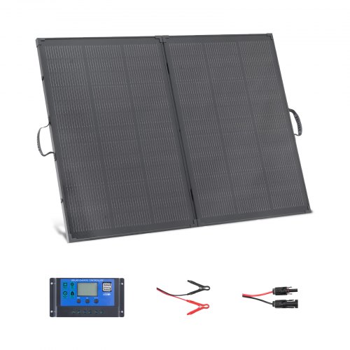 VEVOR Panel solar plegable portátil 200 W con soporte