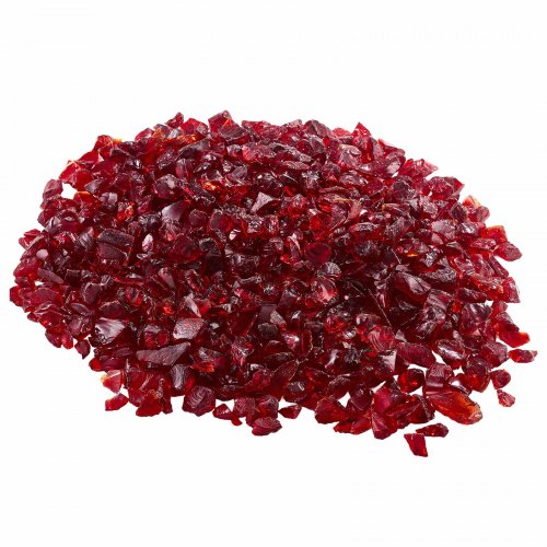 VEVOR Piedras de Vidrio para Chimenea de 4,5 kg, sin Humo y Resistentes a Altas Temperaturas 600 ℃, 19,05 mm, Bloques Reflectantes de Vidrio Ignífugo Estándar, para Mesa de Fogata, Color Rojo