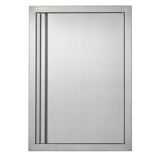 VEVOR Puerta de Acceso a Barbacoa Puerta de Cocina Exterior Simple de 432x610 mm Puerta Empotrada de Acero Inoxidable con Manija Empotrada para Isla de Barbacoa Estación de Parrilla Armario Exterior