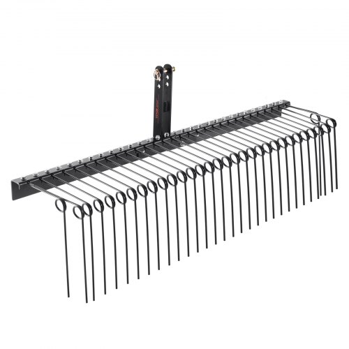 VEVOR Rastrillo de Remolque detrás de Paisaje Rastrillo de Remolque de 1830 mm con 32 Púas Rastrillo de Césped de 3 Puntos con Accesorios para Tractor Rastrillo de Paisaje para Jardín, Granja, Césped
