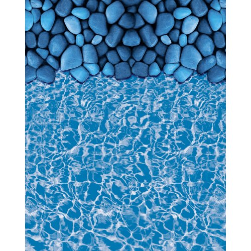 VEVOR Revestimiento para Piscina Elevada 640 cm Forma Redonda Cubierta para Piscinas de Vinilo Altura de Pared 132,1 cm Resistente al Desgarro con Lados de Acero Fácil instalación para Patio Jardín