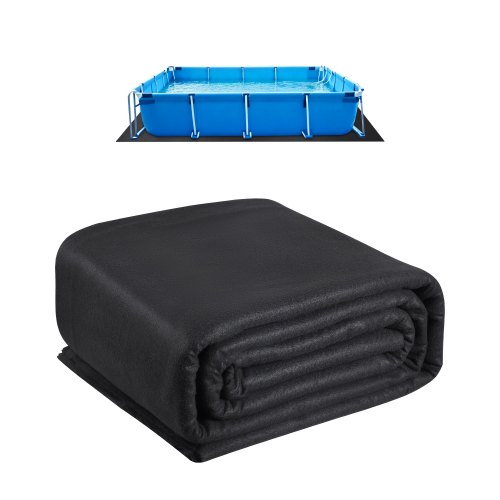 VEVOR Revestimiento Rectangular para Piscinas, 3,7 x 7,3 m Revestimiento Extragrueso para Piscinas Elevadas, Evita Pinchazos, Base de Geotextil Reciclado, Prolonga la Vida Útil del Revestimiento