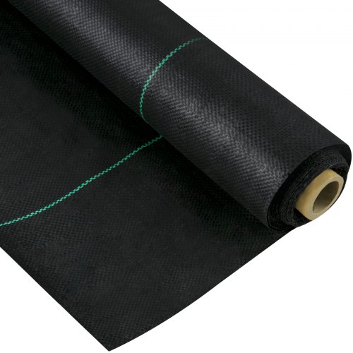 VEVOR Tejido Acolchado 0,9 x 15,2 m Paño de Control de Malezas Geotextil Lona para Jardín PP Densidad de Alta Permeabilidad Base Textil de 5 oz para Cobertura de Suelo Jardinería Agricultura