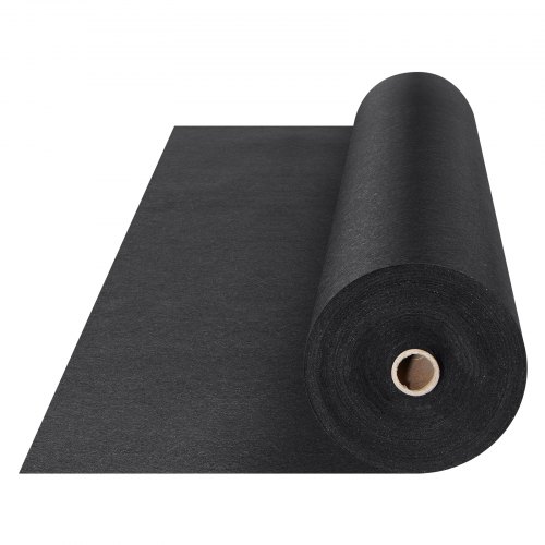 VEVOR Tela Geotextil No Tejido 1x50 m Tejido Antimalezas 150 g/m² Tejido Permeable Resistente al Desgarro Uso Intensivo para Sistemas de Drenaje, Paisajismo, Cobertura del Suelo, Negro