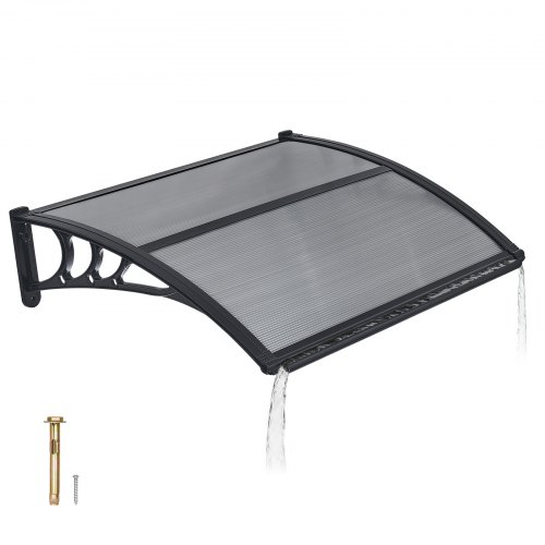 VEVOR Toldo de policarbonato para puerta 100x75,5cm