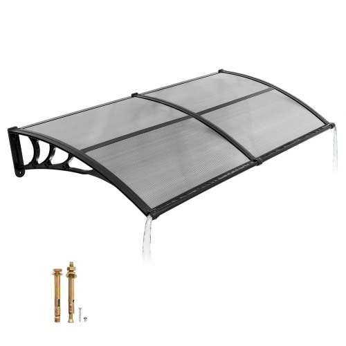 VEVOR Toldo de policarbonato para puerta 198,7x96,5cm