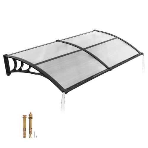VEVOR Toldo de policarbonato para puerta 198,7x96,5cm