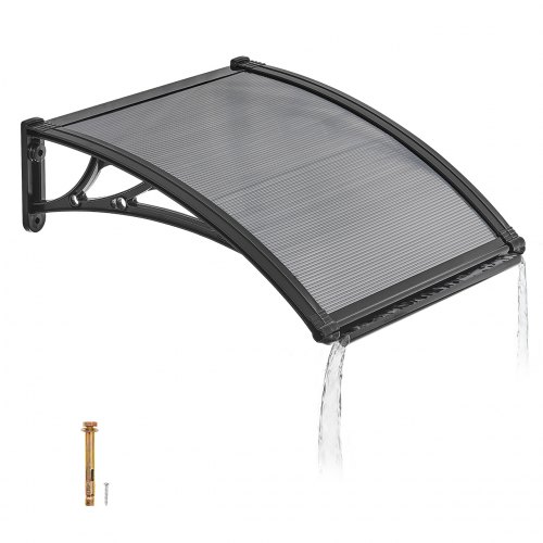 VEVOR Toldo de policarbonato para puerta 61x60cm