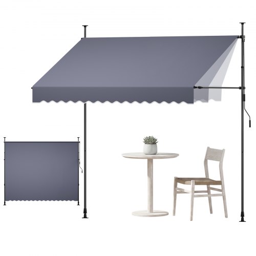VEVOR Toldo retráctil sin taladro 300 cm