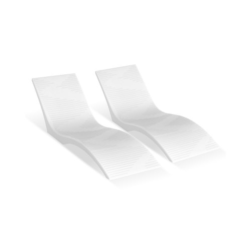 VEVOR Tumbonas para Piscina, Juego de 2, para Profundidades de hasta 12,7 cm, Fijas y Flotantes, para Todo Tipo de Piscinas, para Broncearse junto a la Agua y en la Terraza, 1800 x 600 x 560 mm