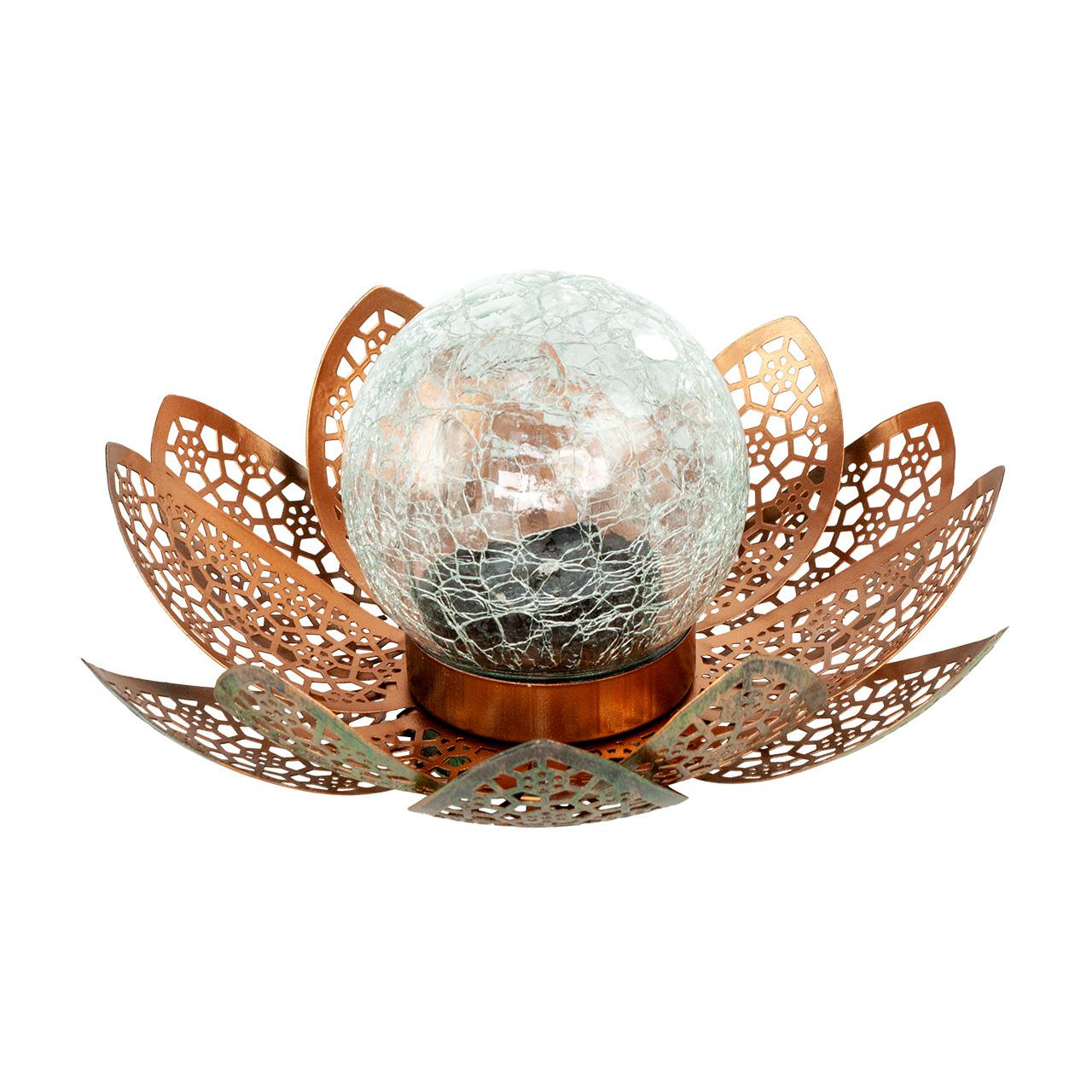 Volteno Lámpara Solar Lilia, iluminación sostenible y decorativa, ideal para jardines y terrazas