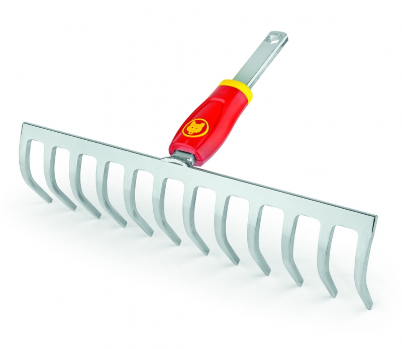 WOLF-Garten DR-M 30 Rastrillo de jardín Rojo, Plata Acero