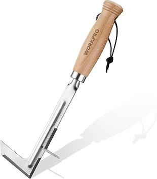 WORKPRO Herramienta Deshierbe 30cm Extractor Malas Hierbas Filo Dentado