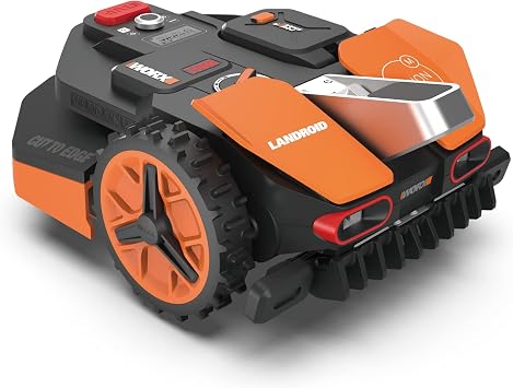 WORX Landroid Vision M600 Robot cortacésped WR206E.1 para Jardines de hasta 600 m² Robot cortacésped Inteligente sin Cable delimitador WiFi y Bluetooth Evasión Activa de obstáculos con tecnología AI