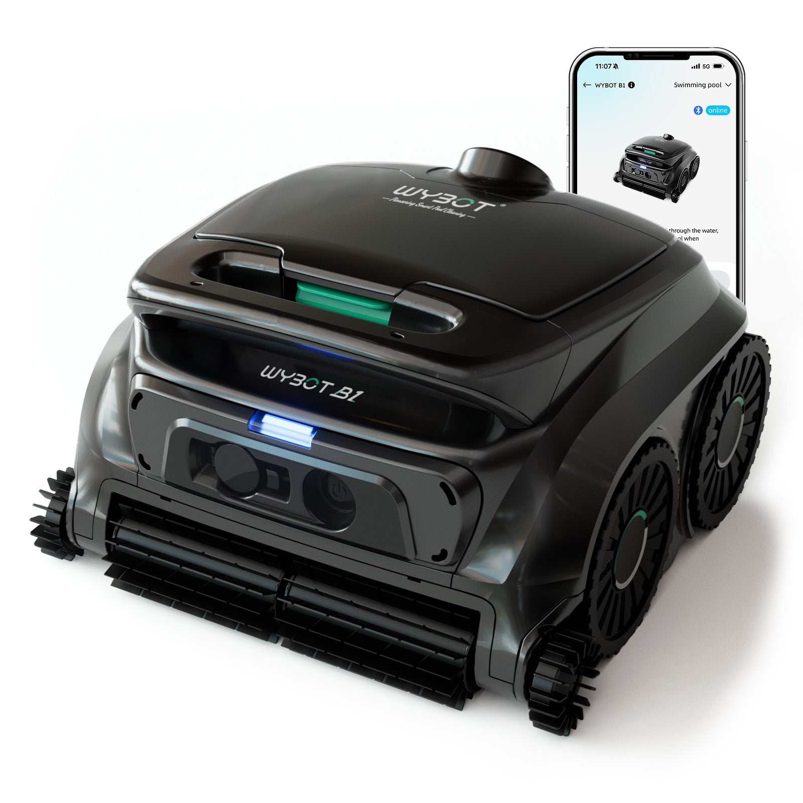 WYBOT B1 Limpiador robótico inteligente con limpieza total y de bordes