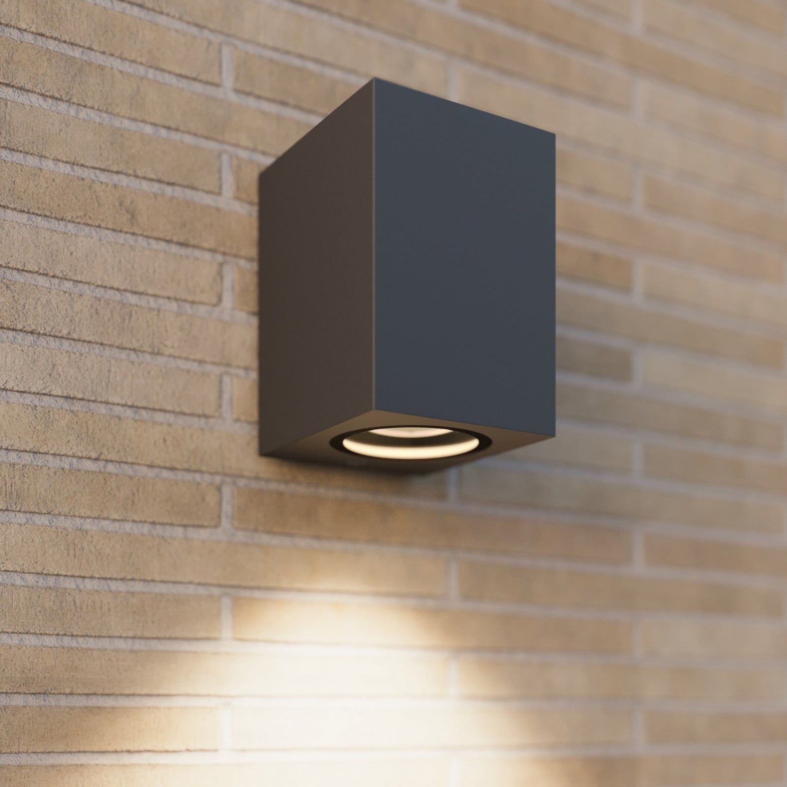 Xava Aplique Exterior IP65 Graphite - Lucande - Moderno - Metal - Angular